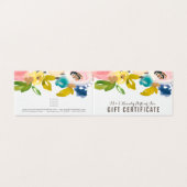 水彩フローラストアのギフト券テンプレート (外部フラット)