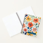 水彩フローラスパイラルバウンドノートブック ノートブック (内部)