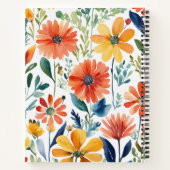 水彩フローラスパイラルバウンドノートブック ノートブック (裏面)