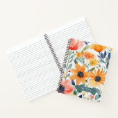 水彩フローラスパイラルバウンドノートブック ノートブック (内部)