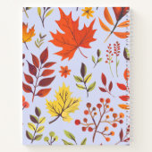 水彩フローラスパイラルバウンドノートブック ノートブック (裏面)