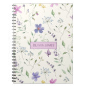 水彩フローラスパイラルフォトノートブック名 ノートブック (正面)