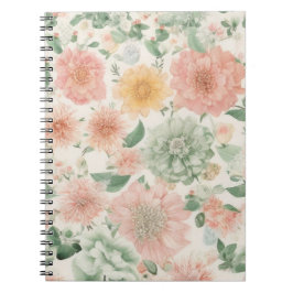水彩フローラスパイラルフォトノートブック ノートブック