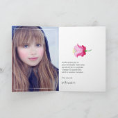 水彩フローラスペインのフィエスタキンセニェラ写真 サンキューカード (内部)