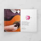 水彩フローラスペインのフィエスタキンセニェラ写真 サンキューカード (内部)