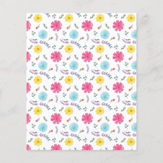 水彩フローラスペインのフィエスタキンセニェラ チラシ (裏面)