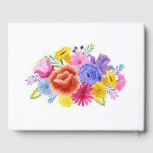 水彩フローラスペインのフェスタ結婚ズ ゲストブック (裏面)