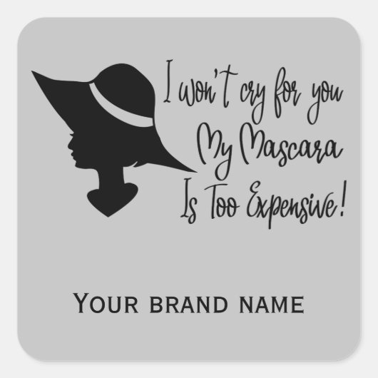 水彩フローラセルフステッカー スクエアシール (正面)