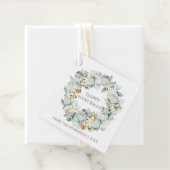 水彩フローラダスティブルーシルバーハヌッカギフト フェイバータグ (インサイチュ)