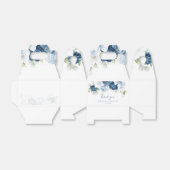 水彩フローラダスティブルー開花結婚ズ フェイバーボックス (折り畳みなし)