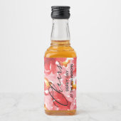 水彩フローラダービーデイミニ リキュールボトルラベル (正面)