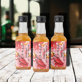 水彩フローラダービーデイミニ リキュールボトルラベル