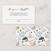 水彩フローラティーパーティーおむつラッフルカードII エンクロージャーカード (正面/裏面)