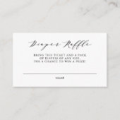 水彩フローラティーパーティーおむつラッフルカードII エンクロージャーカード (正面)