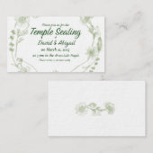 水彩フローラテンプル封印囲いカード エンクロージャーカード (正面/裏面)