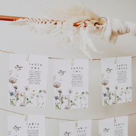 水彩フローラテーブルカード 招待状