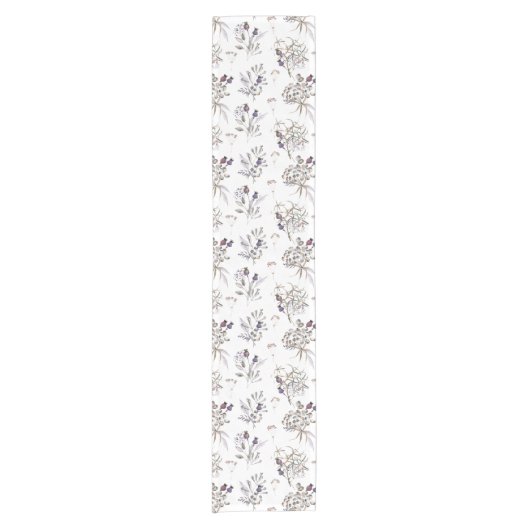 水彩フローラテーブルランナー ショートテーブルランナー (正面)