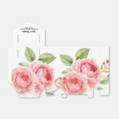 水彩フローラデザインブライダルシャワーお気に入りボックス フェイバーボックス (折り畳みなし)