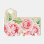 水彩フローラデザインブライダルシャワーお気に入りボックス フェイバーボックス (折り畳みなし)