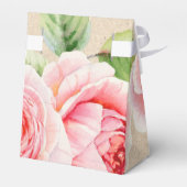 水彩フローラデザインブライダルシャワーお気に入りボックス フェイバーボックス (裏面サイド)