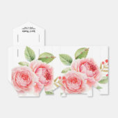 水彩フローラデザイン結婚式の引き出物箱 フェイバーボックス (折り畳みなし)