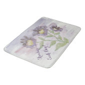 水彩フローラデザイン バスマット (アングル)