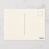 水彩フローラデザイン ポストカード (裏面)