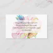 水彩フローラデザイン 名刺 (裏面)