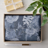 水彩フローラデルフトブルーエフェメラデクページ 薄葉紙 (ギフト)