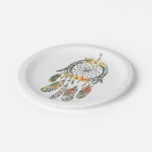 水彩フローラドリームキャッチャー ペーパープレート (アングル)