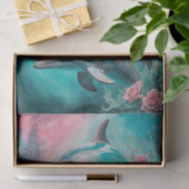 水彩フローラドルフィンデカップージ紙 薄葉紙 (ギフト)