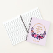 水彩フローラネ。8:10主の喜び ノートブック (内部)