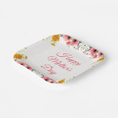 水彩フローラハッピーマザーズデイ ペーパープレート (傾斜あり)