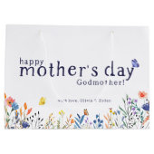 水彩フローラハッピーマザーズ・デイ・ゴッドマザー ラージペーパーバッグ (裏面)