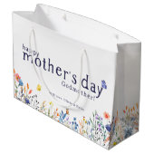 水彩フローラハッピーマザーズ・デイ・ゴッドマザー ラージペーパーバッグ (裏面アングル)