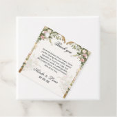 水彩フローラハート結婚アーチありがとう フェイバータグ (インサイチュ)