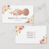 水彩フローラバイオリオン名刺 名刺 (正面/裏面)