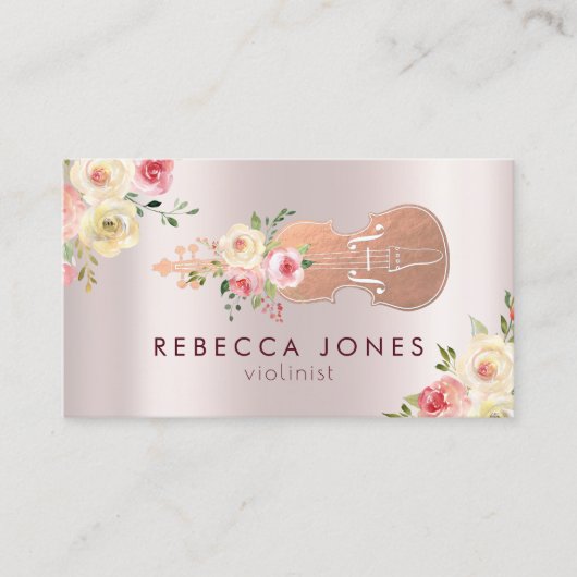 水彩フローラバイオリオン名刺 名刺 (正面)