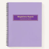 水彩フローラバイブル聖句コリントカスタム人 ノートブック (正面)