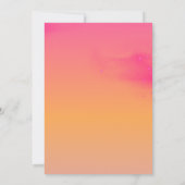 水彩フローラバターイエロー春の結婚式 招待状 (裏面)