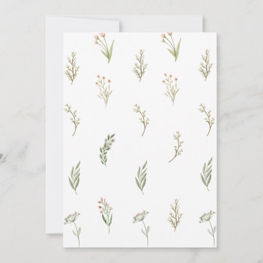 水彩フローラバチェロレッテの週末の日程 (裏面)