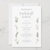 水彩フローラバチェロレッテの週末の日程 (正面)