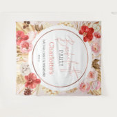 水彩フローラバチェロレッテ背景 タペストリー (正面(横))