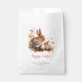 水彩フローラバニーイースター フェイバーバッグ (正面)