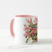 水彩フローラバニーキスイースターウィッシュ マグカップ (正面左)