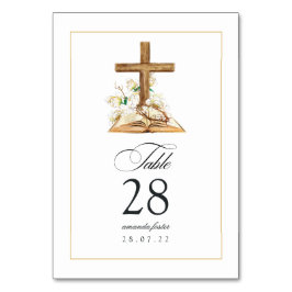 水彩フローラバプテスマ/《キリスト教》洗礼式や命名式/献身 テーブルナンバー