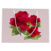 水彩フローラバラ抱き枕 ラージペーパーバッグ (裏面)