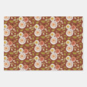 水彩フローラバラ ラッピングペーパーシート (正面)