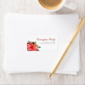 水彩フローラパインオブリージョンホリデー ラベル (インサイチュ)