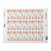 水彩フローラパステルアドレス ラベル (フルシート)